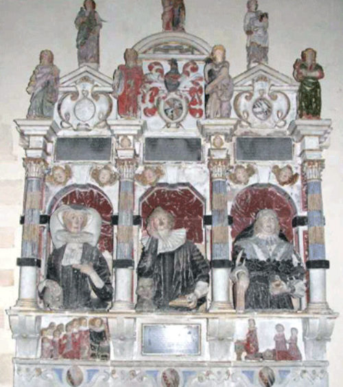 Doctor James Vaulx and his two wives Editha and Philip St Mary’s Church Meysey Hampton 01