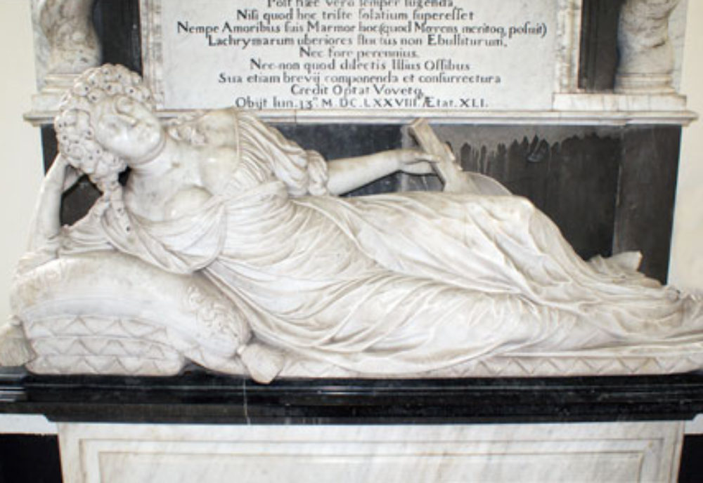 The monument to Lady Wolryche 1678