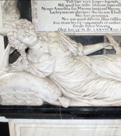 The monument to Lady Wolryche 1678