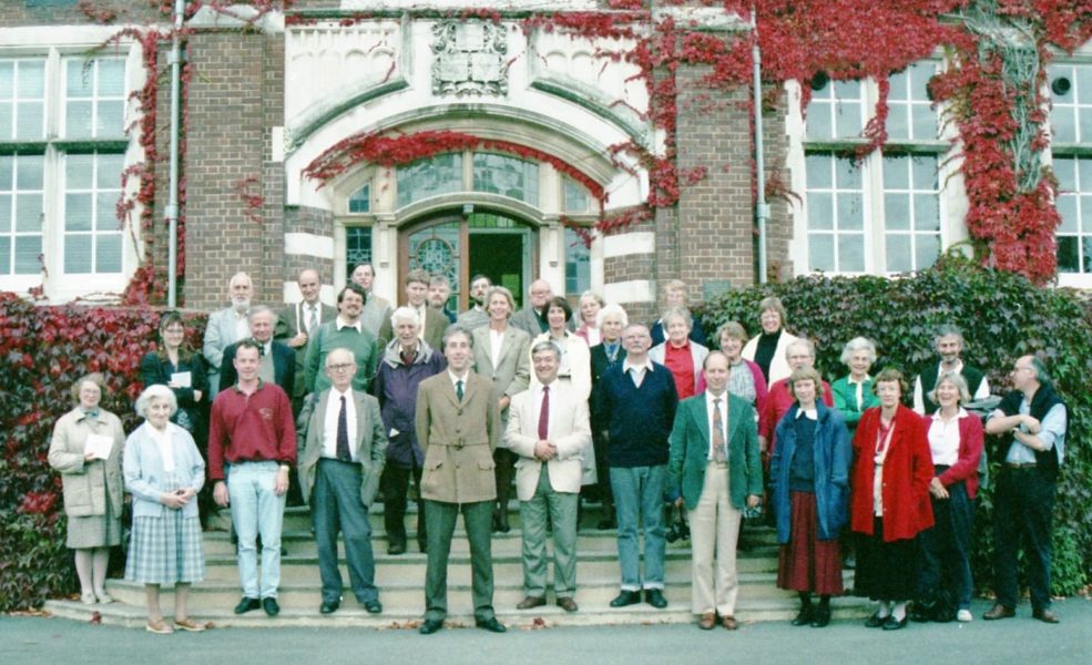 Brian Kemp (centre) at the Newton Abbot symposium in 1992