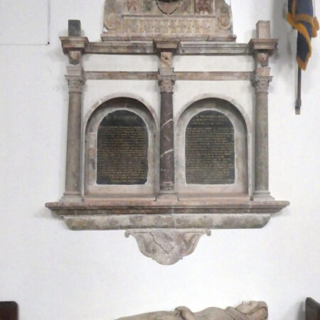 Fig1Wiveliscombe monument to Margery †HumphreyWyndham†1622