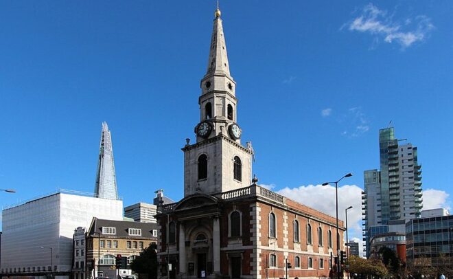 LONDON SOUTHWARK St George the Martyr with St Alphege and St Jude. Photo: NCT via Wikimedia (35608958564)