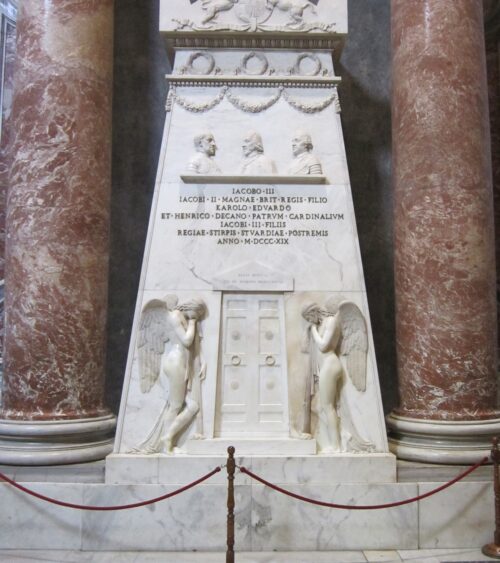 Benedict VII's monument to James III and his sons